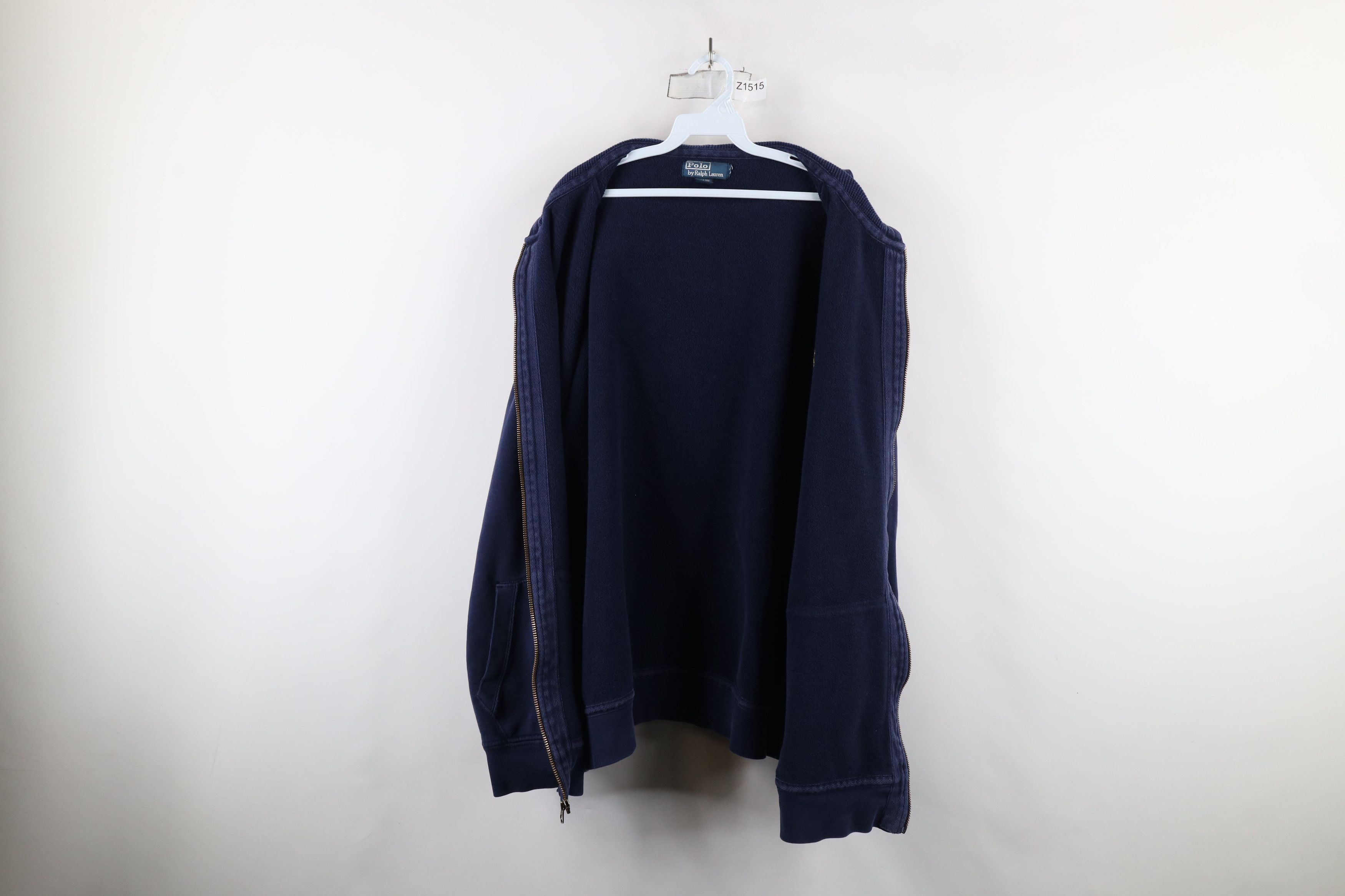 Ralph Lauren × Vintage Vintage 90s Ralph Lauren Heavyweight Zip Hoodie Sweatshirt Size US XXL / EU 58 / 5 - 11 Thumbnail