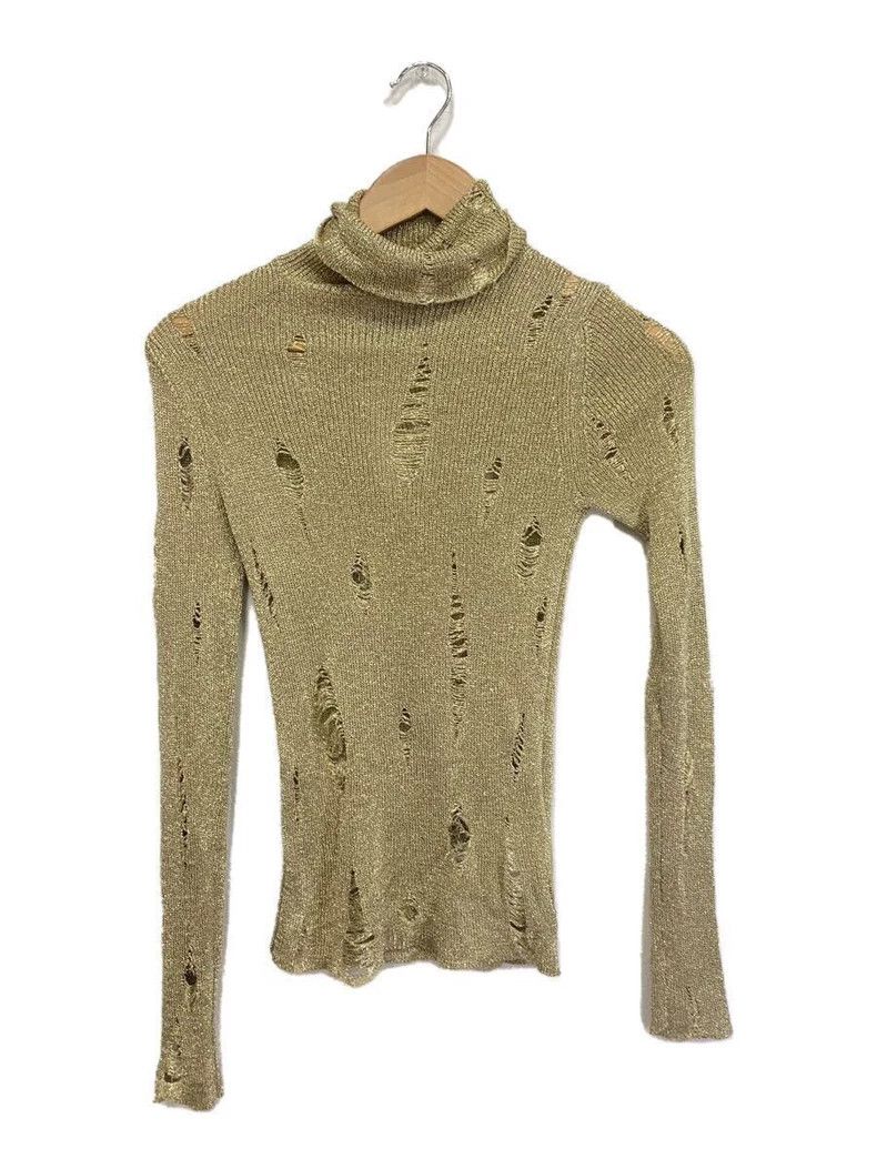 Comme des Garcons Comme Des Garcons Gold openwork sweater top Size S / US 4 / IT 40 - 1 Thumbnail