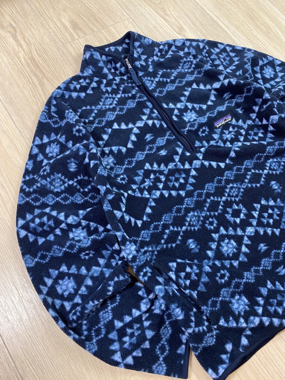 Japanese Brand × Patagonia × Vintage Patagonia Synchilla Aztec Fleece Snap-t USA Made RARE Groovy Size US S / EU 44-46 / 1 - 3 Thumbnail