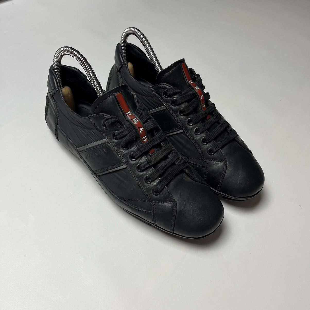 Prada Prada Leather Sneakers Size US 6.5 / EU 39-40 - 3 Thumbnail