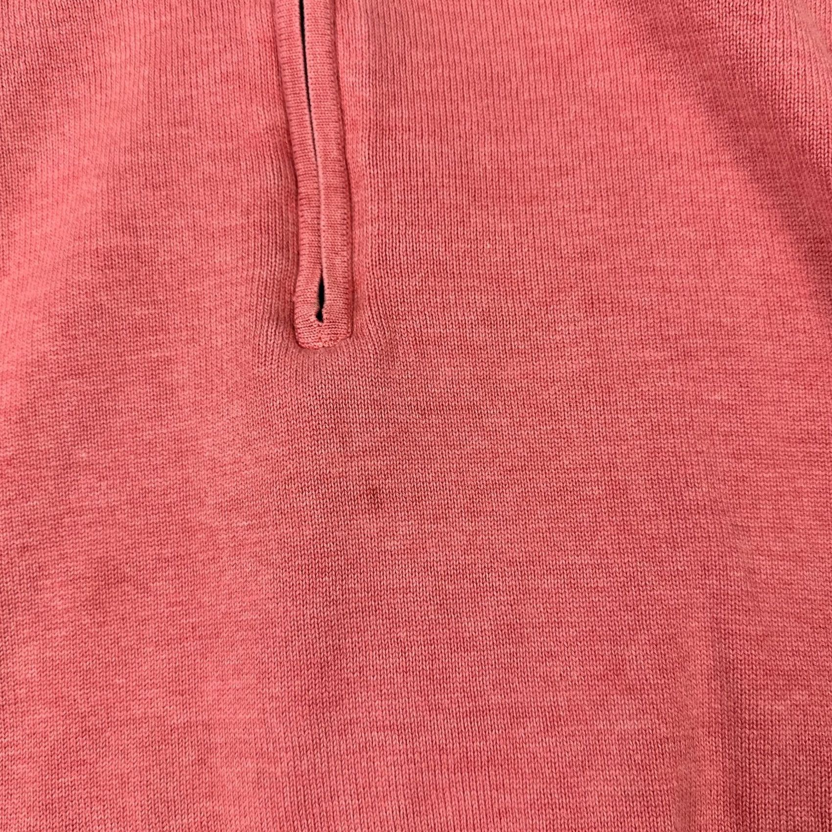 Peter Millar Peter Millar Sweater Men L Pink Solid 1/4 Zip Pullover Golf Silk Cashmere Knit Logo Pullover Men Sports Size US L / EU 52-54 / 3 - 4 Thumbnail