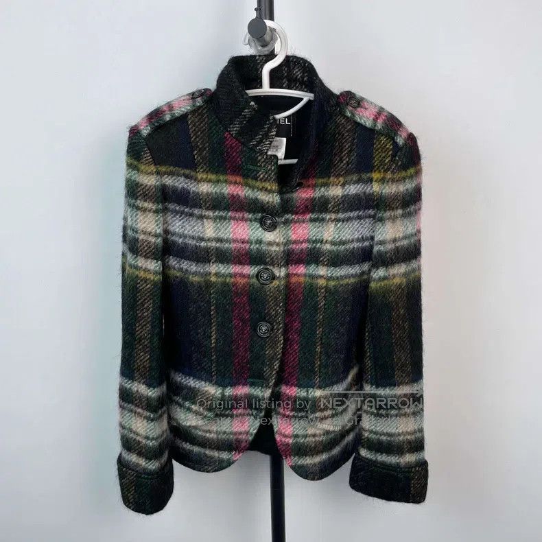 Chanel Chanel Plaid colour-blocked jacket Size XS / US 0-2 / IT 36-38 - 1 Thumbnail