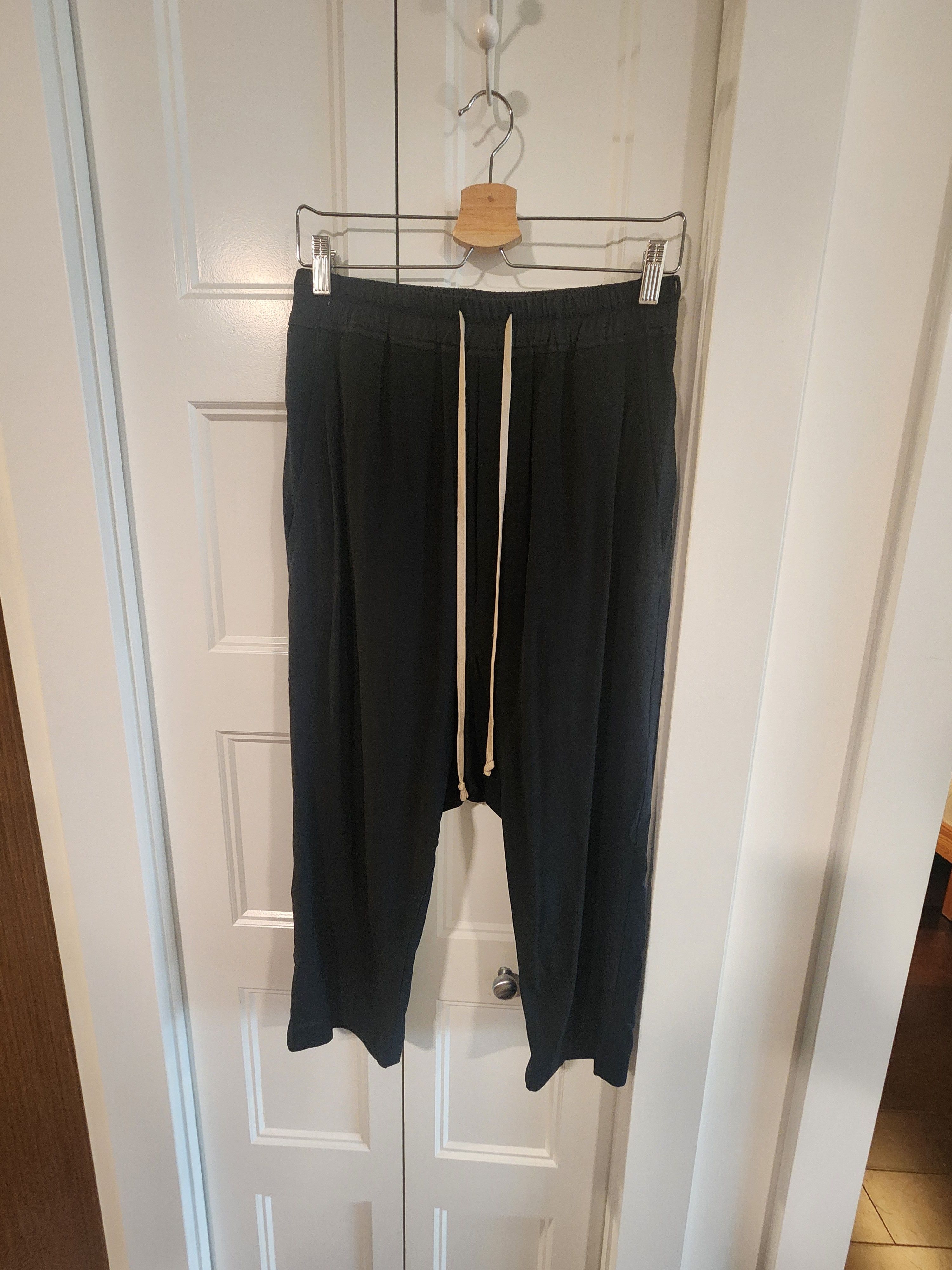 Rick Owens Rick Owens DIRT SS18 DRAWSTRING CROPPED PANTS Size US 30 / EU 46 - 1 Thumbnail