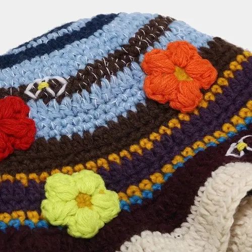 Other Flower Crochet Bucket Hat Size ONE SIZE - 4 Thumbnail