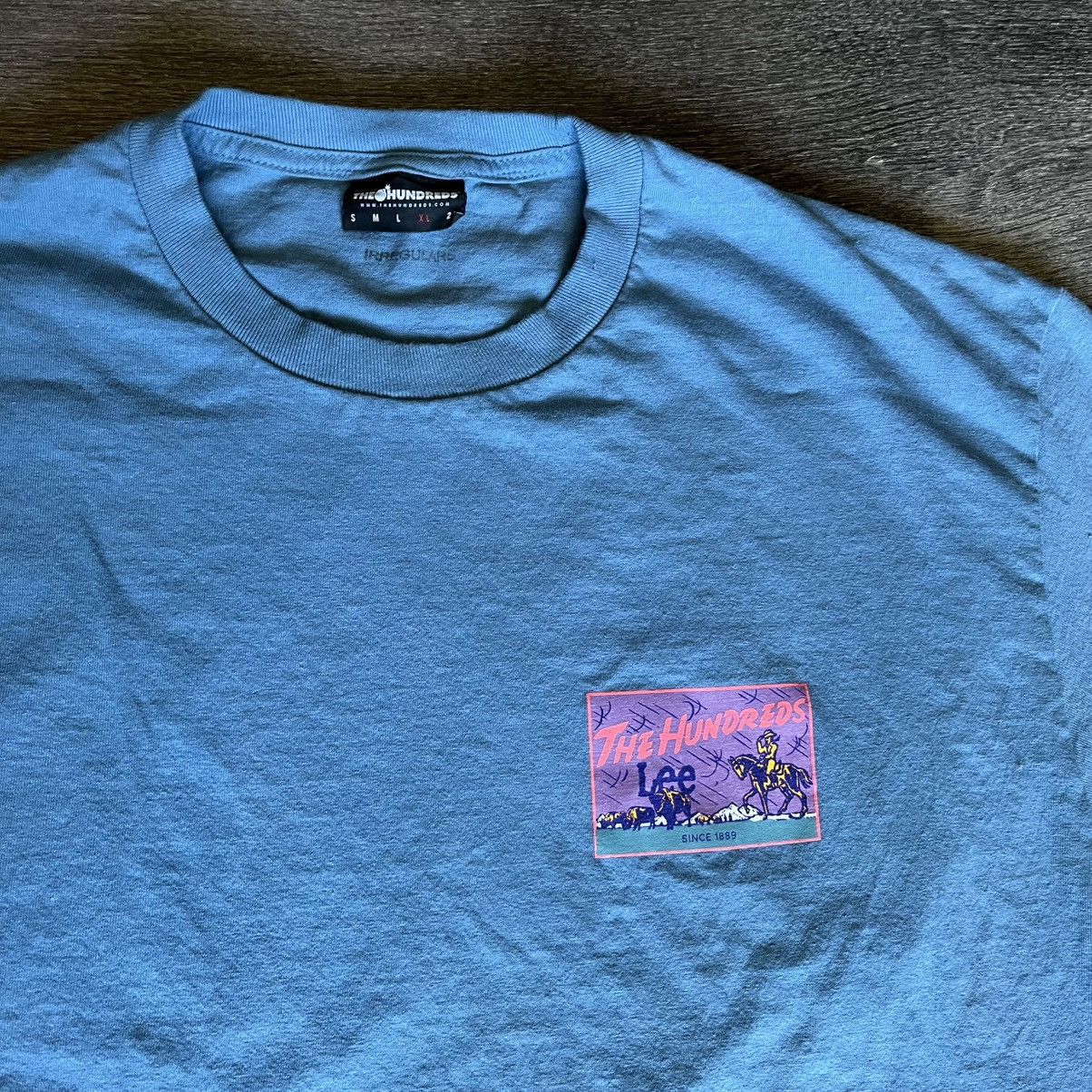 The Hundreds The Hundreds x Lee Jeans Storm Rider Blue Graphic Logo Tee Size US XL / EU 56 / 4 - 2 Thumbnail