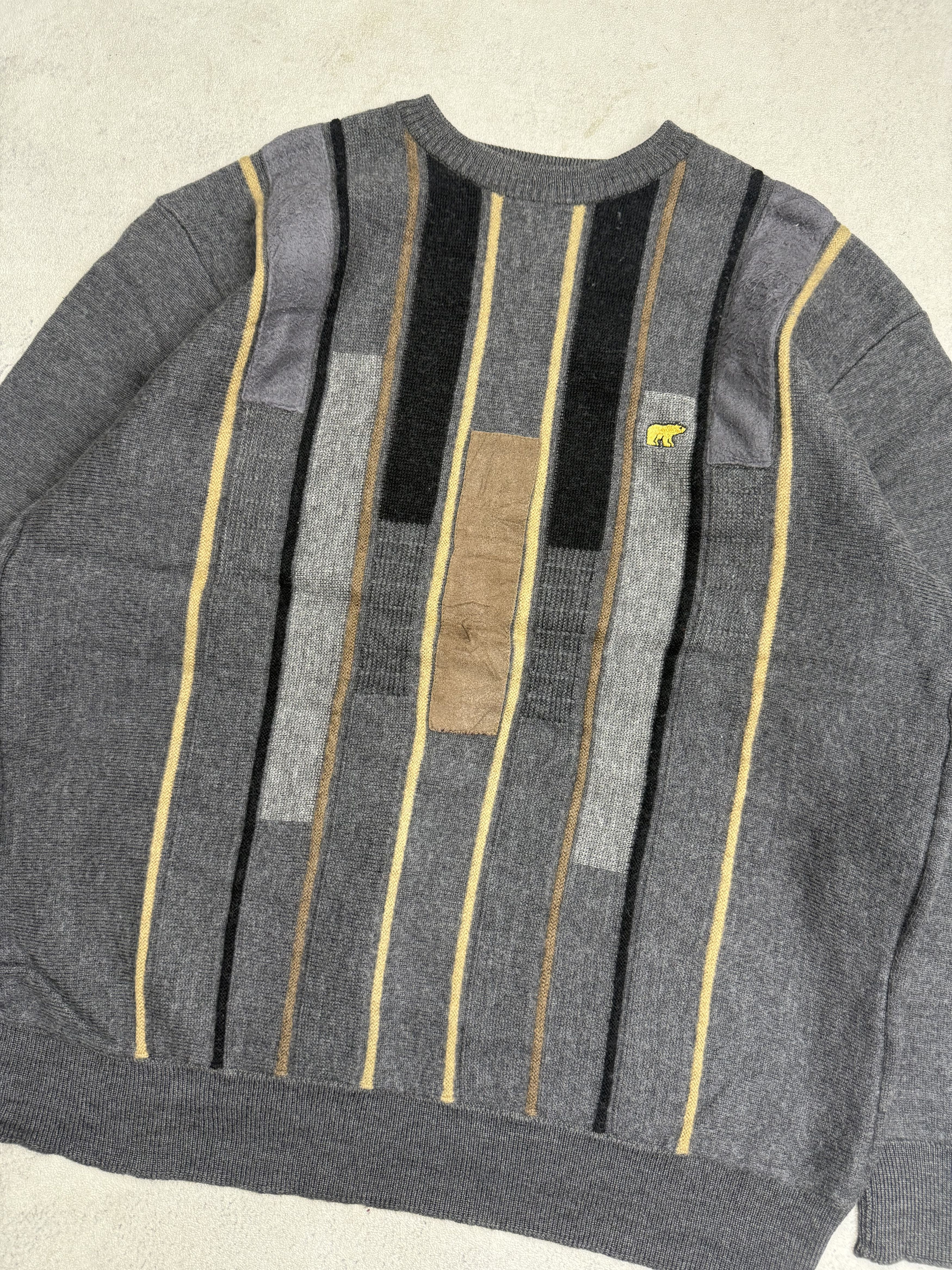 Vintage Vintage Jack Nicklaus Geometric Stripe Knit Sweater Size US S / EU 44-46 / 1 - 2 Thumbnail