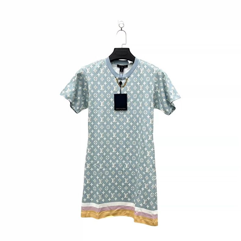 Louis Vuitton Louis Vuitton Blue presbyopic full print dress Size XS / US 0-2 / IT 36-38 - 1 Thumbnail