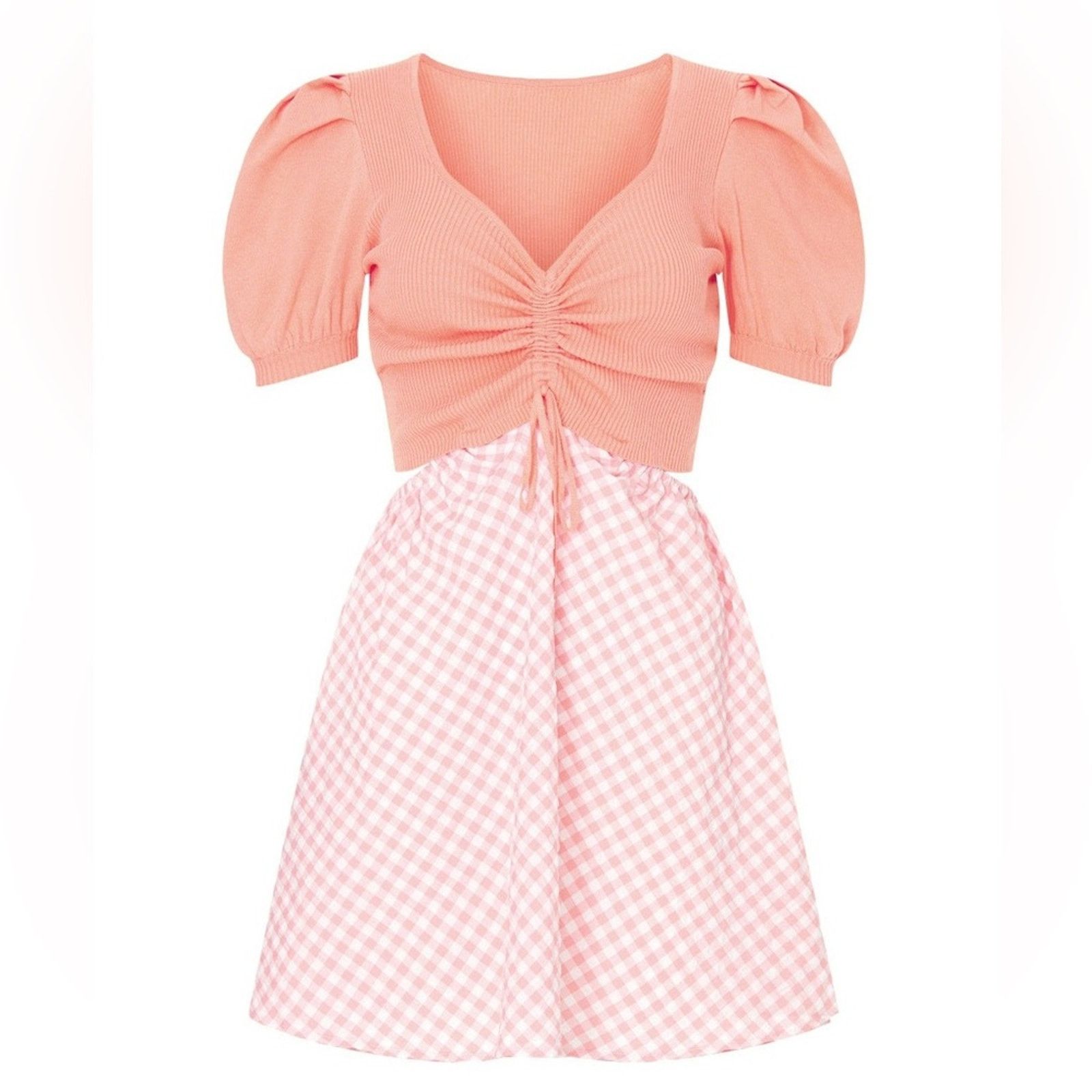 Hutch Louna Pink Colorblock Mini Dress (Gently Used) (item #070) Size L / US 10 / IT 46 - 6 Thumbnail
