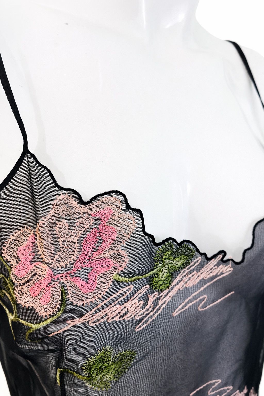 Dolce & Gabbana Dolce & Gabbana Sheer Mesh Floral Embroidered D&G Top Size M / US 6-8 / IT 42-44 - 3 Thumbnail