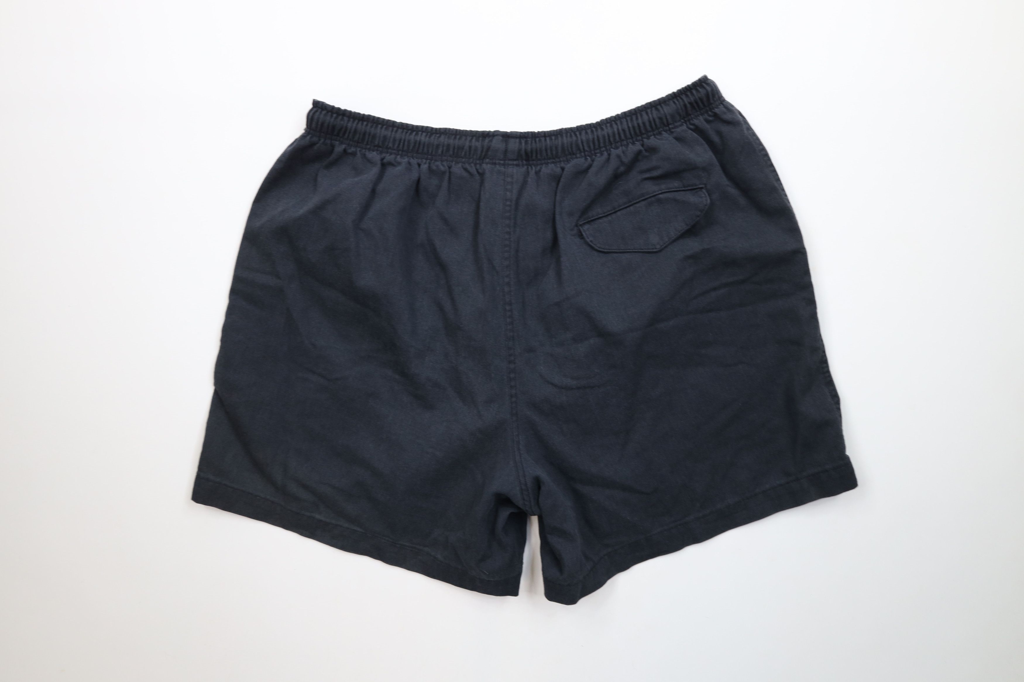 Lands' End × Vintage Vintage 90s Lands End Above Knee Cotton Shorts Black USA Size US 36 / EU 52 - 8 Thumbnail