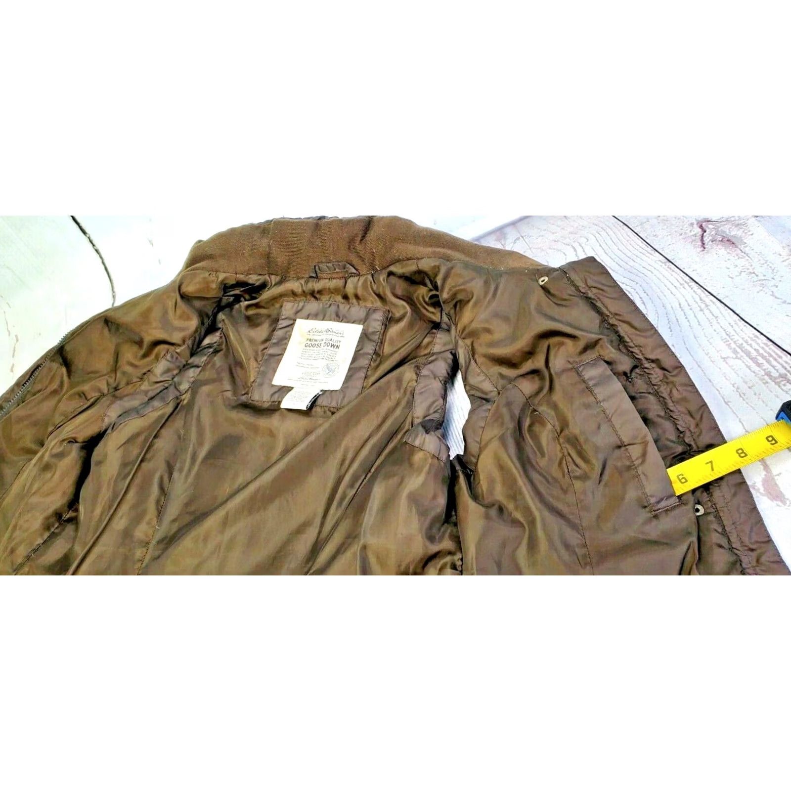 Eddie Bauer Eddie Bauer Vest Women's Goose Down Puffer Quilted Full Zip Brown Size SMALL Regul ar Fit Size S / US 4 / IT 40 - 7 Thumbnail