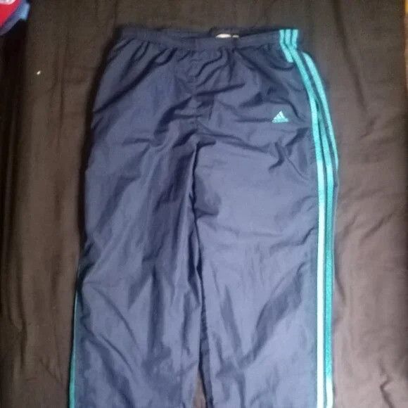Adidas Vintage Adidas 3 Stripe Mesh Lined Wind Pants Joggers Size US 32 / EU 48 - 2 Thumbnail