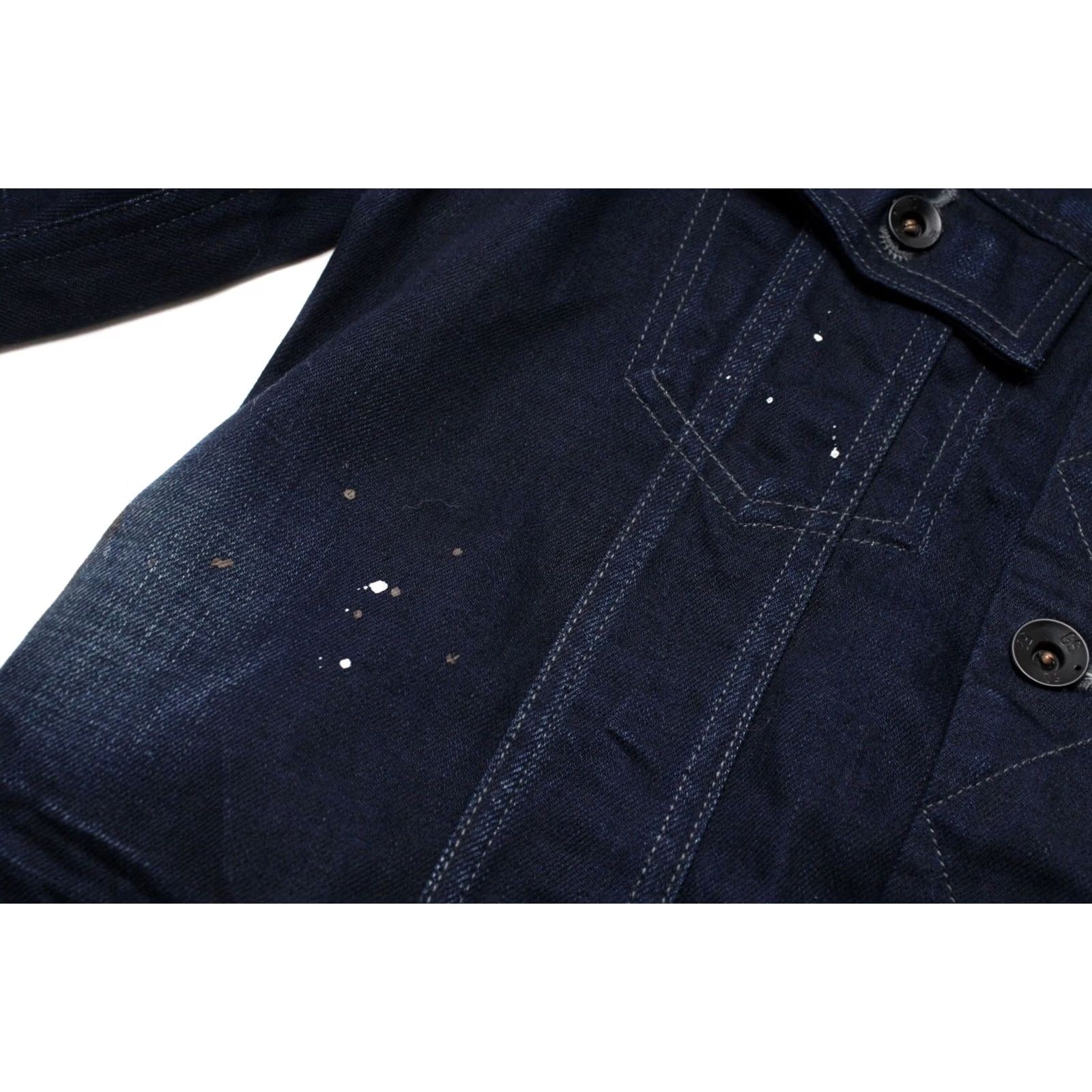 G-Star G-Star Slim Tailor Jacket Men Small Denim Faded Painted Whiskers Button Up Jacket Size US S / EU 44-46 / 1 - 5 Thumbnail
