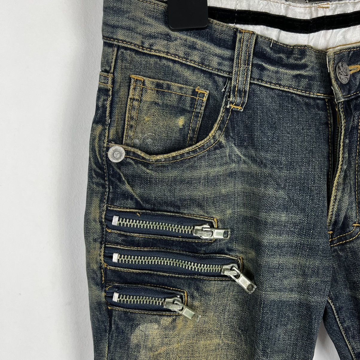 Japanese Brand Vintage Distressed Biker Jeans Y2K Punk Rock Aesthetic Size US 32 / EU 48 - 5 Thumbnail