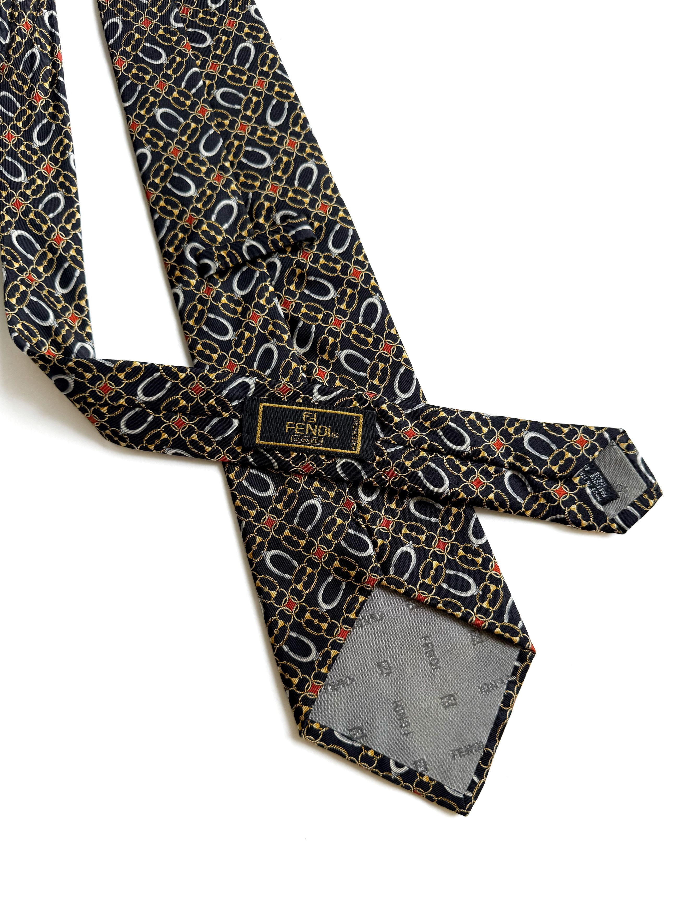Fendi Men's Vintage Fendi Silk Neck Tie Size ONE SIZE - 5 Thumbnail