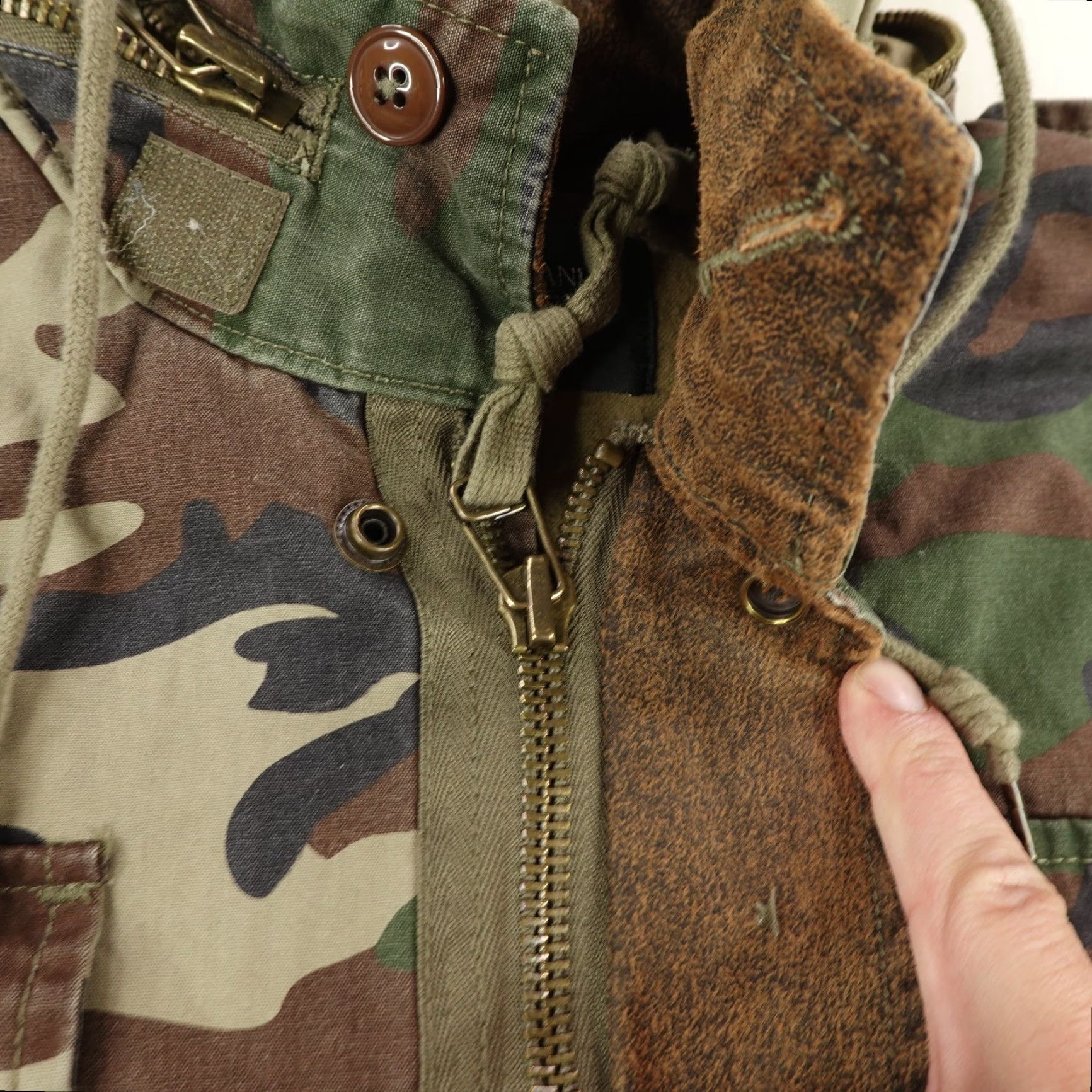 Obey Obey Propaganda Jacket Mens Medium Green Camo Military Field Coat Hidden Hood Size US M / EU 48-50 / 2 - 4 Thumbnail