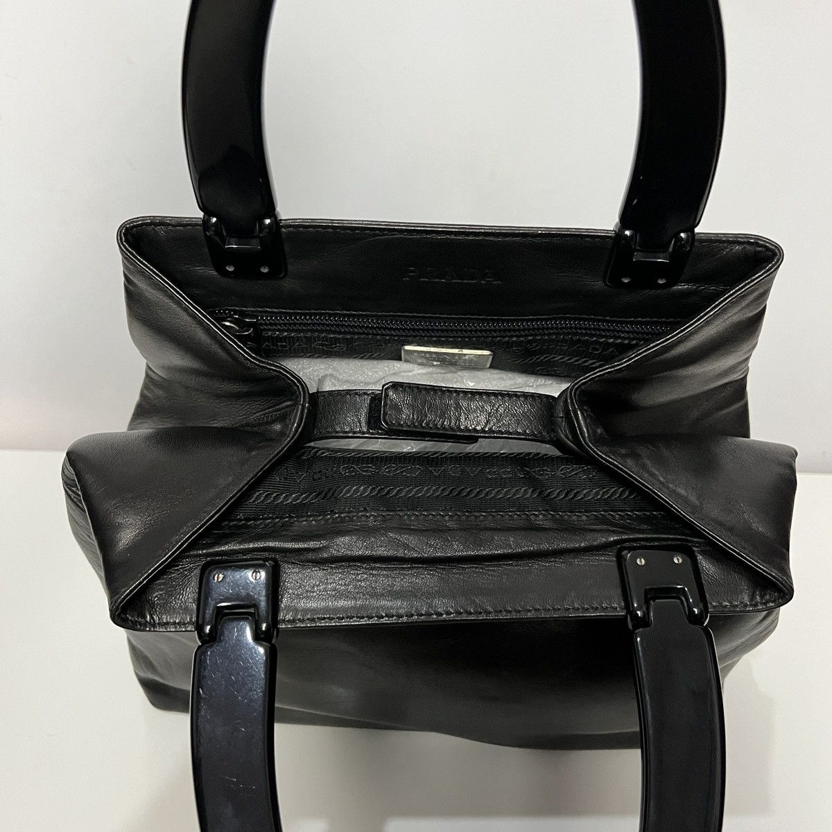 Prada Vintage Prada Nappa Leather Hand-Bag Size ONE SIZE - 18 Thumbnail