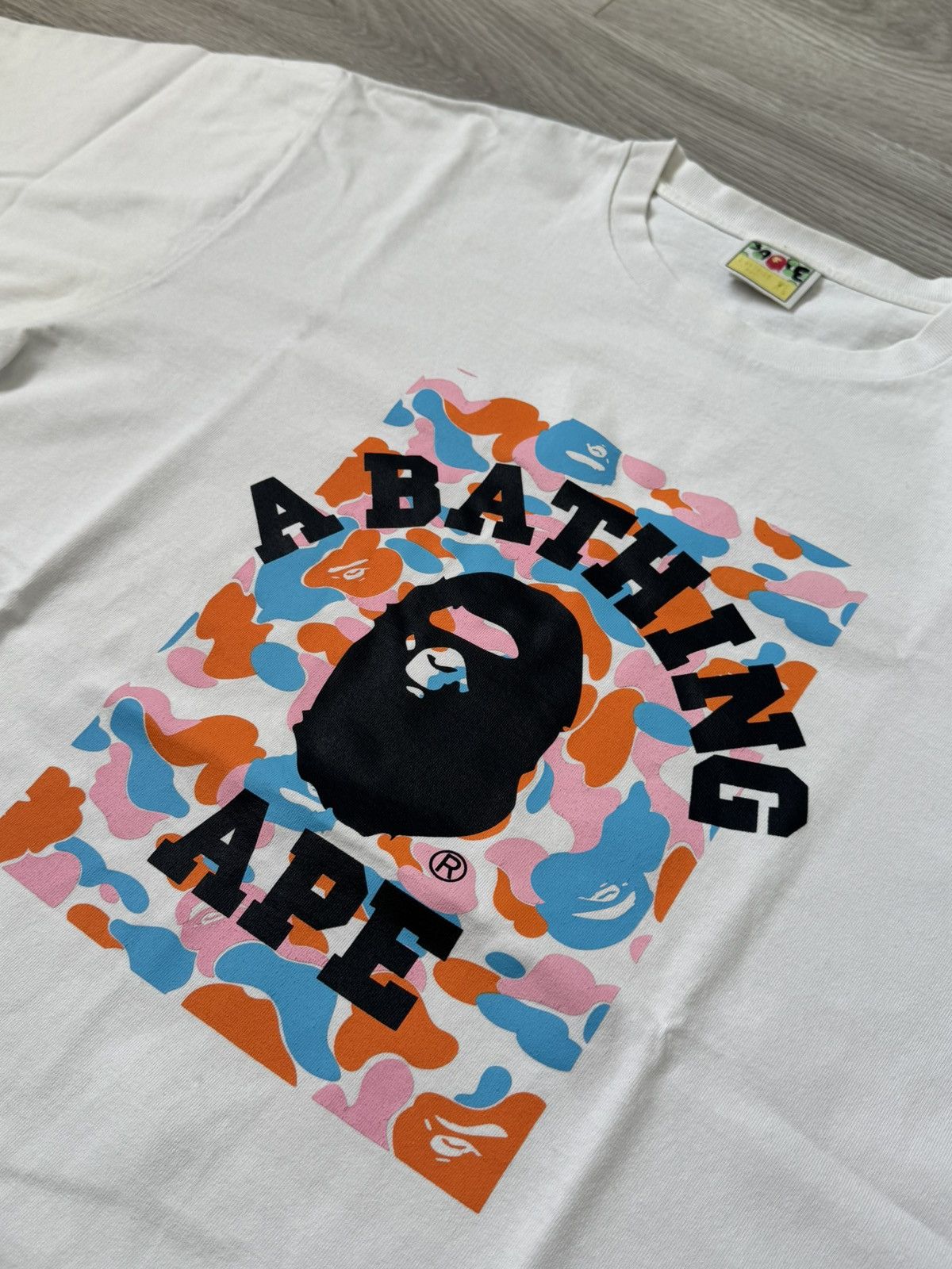 Bape Bape multicolor College Tee Size US XL / EU 56 / 4 - 2 Thumbnail