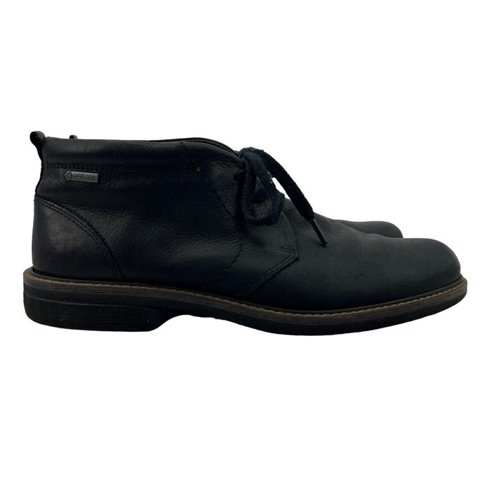 Ecco Ecco Chukka Boot Mens 47 (US 13) Oxford Hi Turn GTX Black Leather