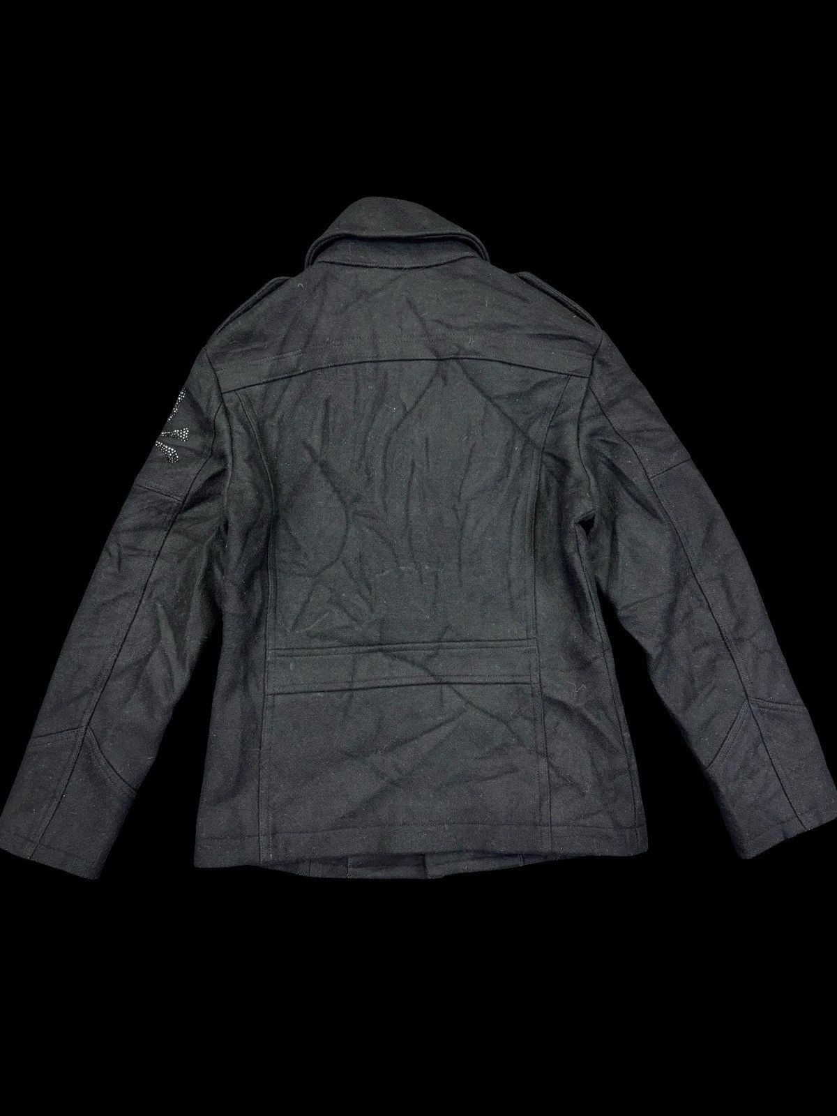 Roen 💥Archival💥Roen Double Breast Skull Wool Peacot F981 Size US S / EU 44-46 / 1 - 2 Thumbnail
