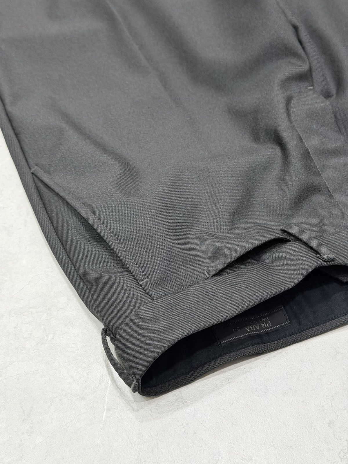 Prada PRADA FW 2008 Gray Wide Trousers Pants Nylon Wool Runway Size US 34 / EU 50 - 8 Thumbnail