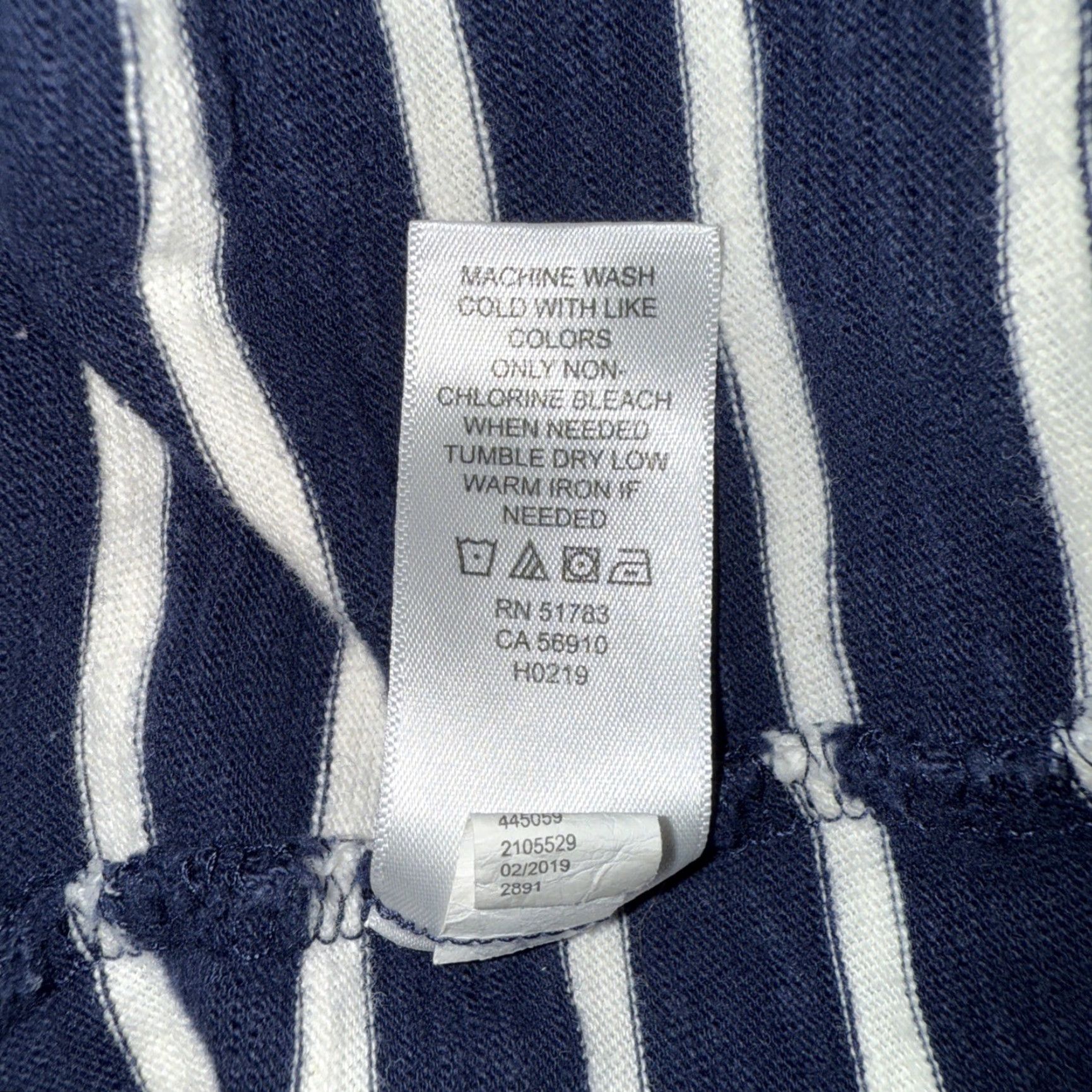Vintage MAURICES Dress Sundress Striped Blue White M Medium Sleeveless Round Neck Midi Key Hole Back Accent Tie Front Women’s Size M / US 6-8 / IT 42-44 - 7 Thumbnail