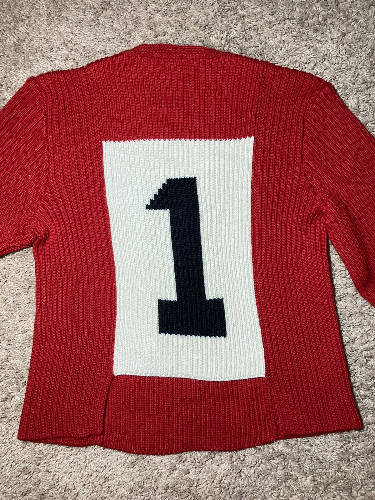 Dirk Bikkembergs AW95 Dirk Bikkembergs Knit V-Neck 1 Number Cut Out Wool Size US M / EU 48-50 / 2 - 1 Thumbnail