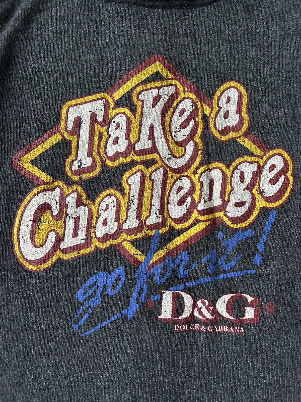 Dolce & Gabbana Y2K Dolce Gabbana Take a Challenge Zip Up Wool Sweater Size US M / EU 48-50 / 2 - 9 Thumbnail