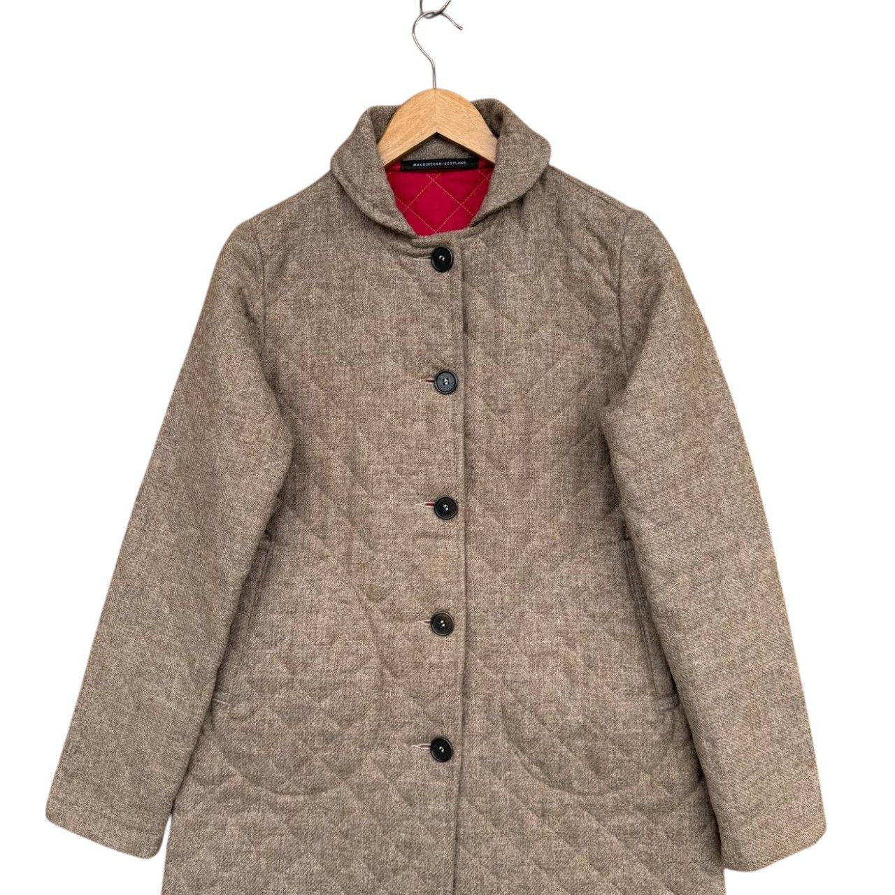 Mackintosh Vintage MACKINTOSH SCOTLAND Wool Diamond Quilted Coat Size XXS / US 00 / IT 34 - 3 Thumbnail