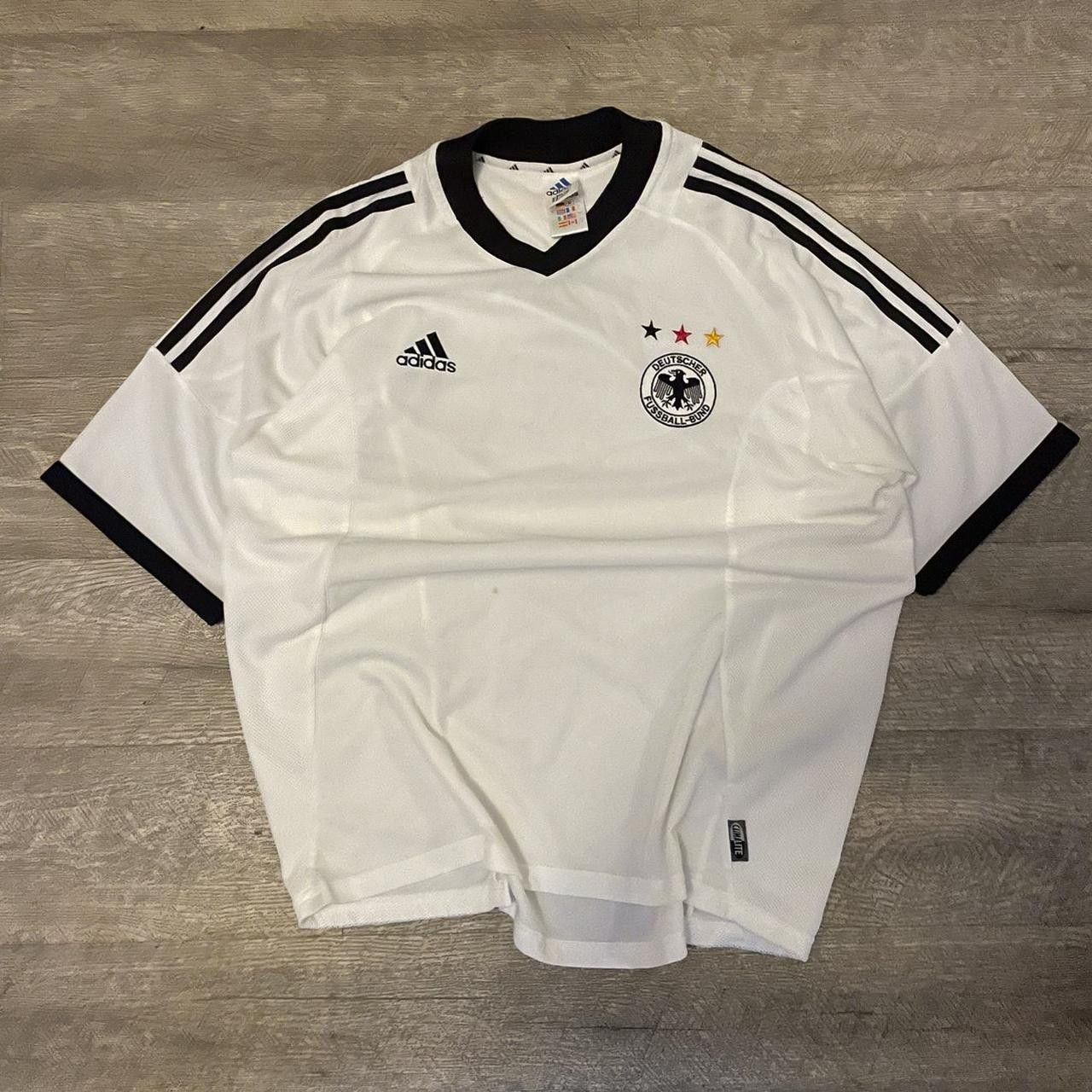 Adidas × Vintage Vintage Y2K Adidas Germany 2002-2003 Home World Cup Jersey Size US L / EU 52-54 / 3 - 1 Thumbnail