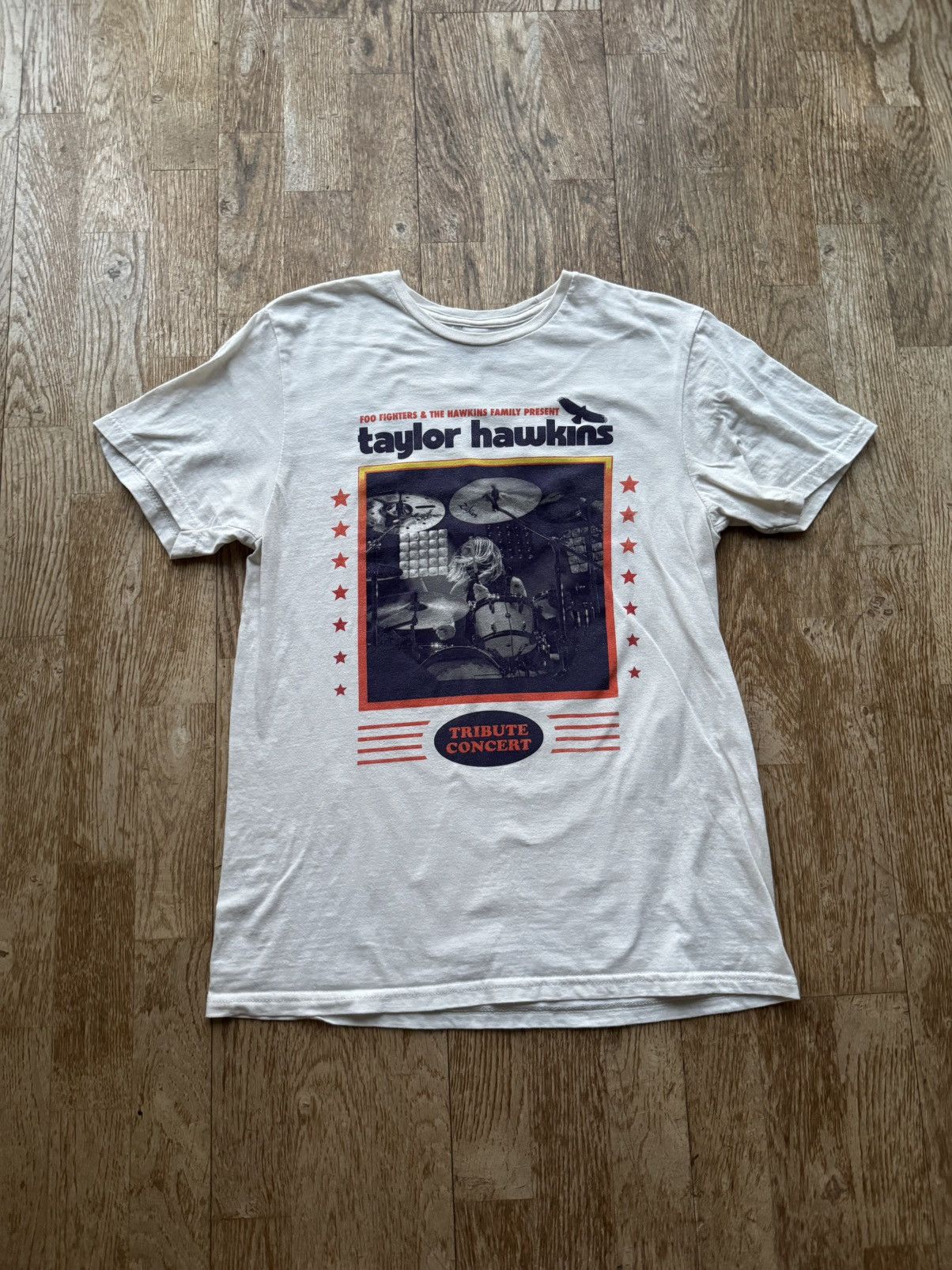 Vintage TAYLOR HAWKING & FOO FIGHTERS VINTAGE ROCK BAND TEE SHIRT Size US M / EU 48-50 / 2 - 1 Thumbnail