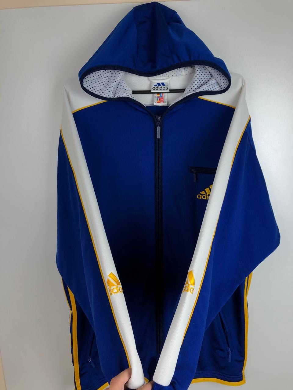 Vintage Adidas 90s streetwear vintage zip hoodie size M Size US M / EU 48-50 / 2 - 2 Thumbnail