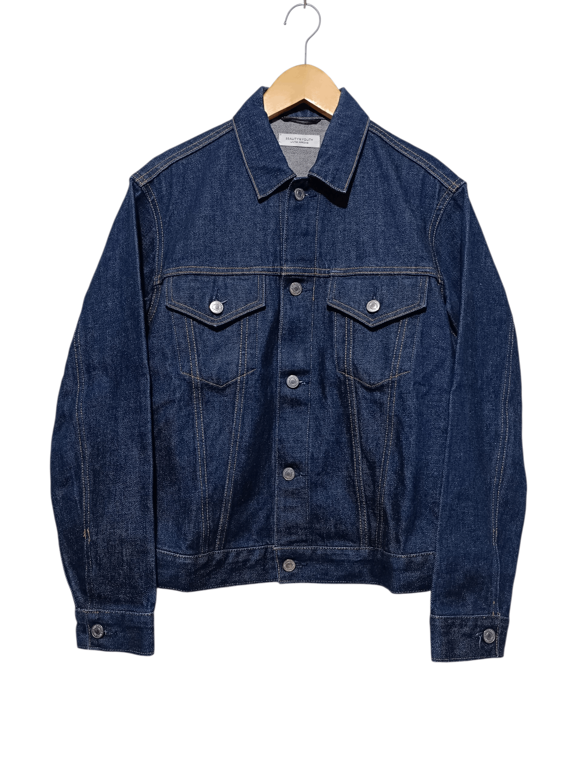United Arrows United Arrows Trucker Denim Jacket Indigo Selvedge Size US M / EU 48-50 / 2 - 1 Thumbnail