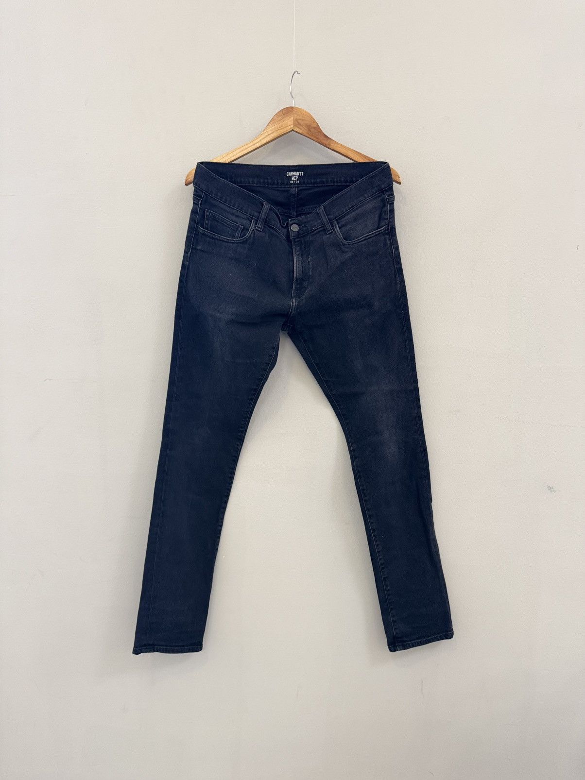 Carhartt × Carhartt Wip × Vintage Carhartt jeans Newel pant dark grey denim Size US 33 - 3 Thumbnail