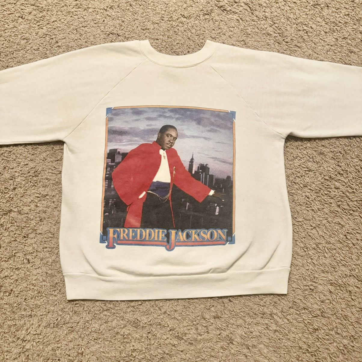 Band Tees VINTAGE 1985 FREDDIE JACKSON SWEATSHIRT! Size US L / EU 52-54 / 3 - 2 Thumbnail