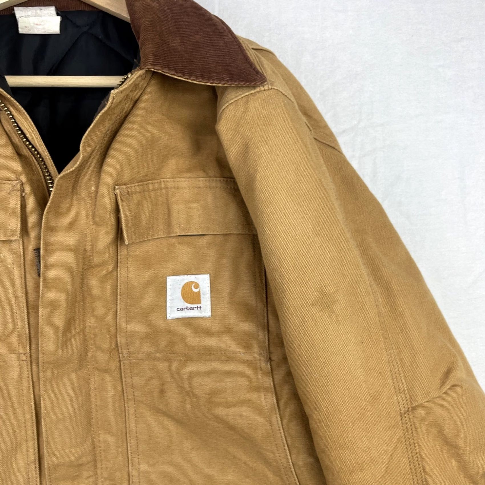 Carhartt VINTAGE Carhartt Jacket Mens 42 Brown Duck Traditional Coat Quilt Lined Corduroy Jacket Size US XS / EU 42 / 0 - 6 Thumbnail