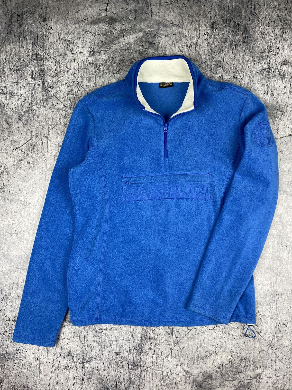 Napapijri × Vintage Napapijri Anorak Sherpa Synchilla Fleece Jacket Size L / US 10 / IT 46 - 2 Thumbnail