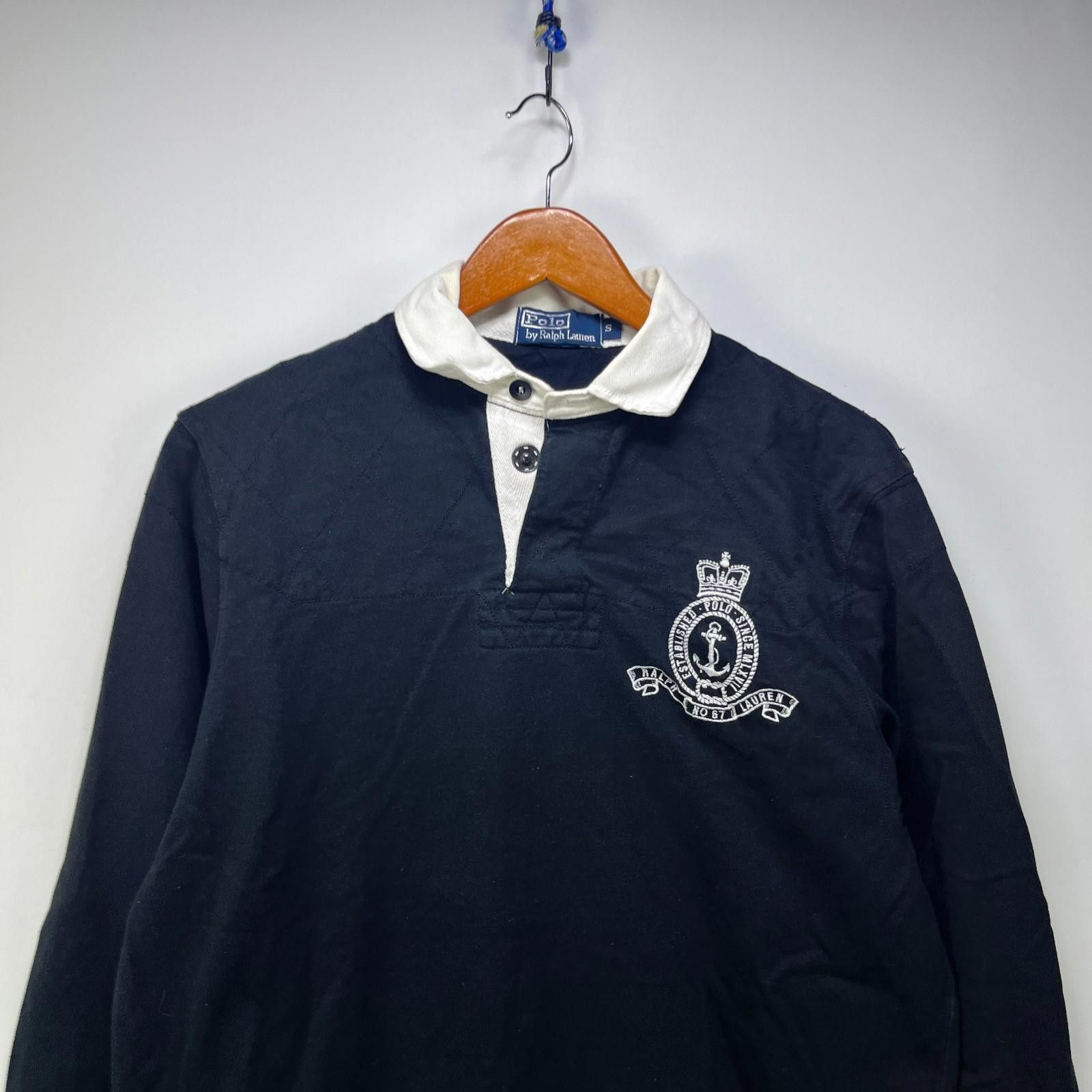 Polo Ralph Lauren Vintage 90s Polo Ralph Lauren Rugby Long Sleeve Shirt Small Size US S / EU 44-46 / 1 - 2 Thumbnail
