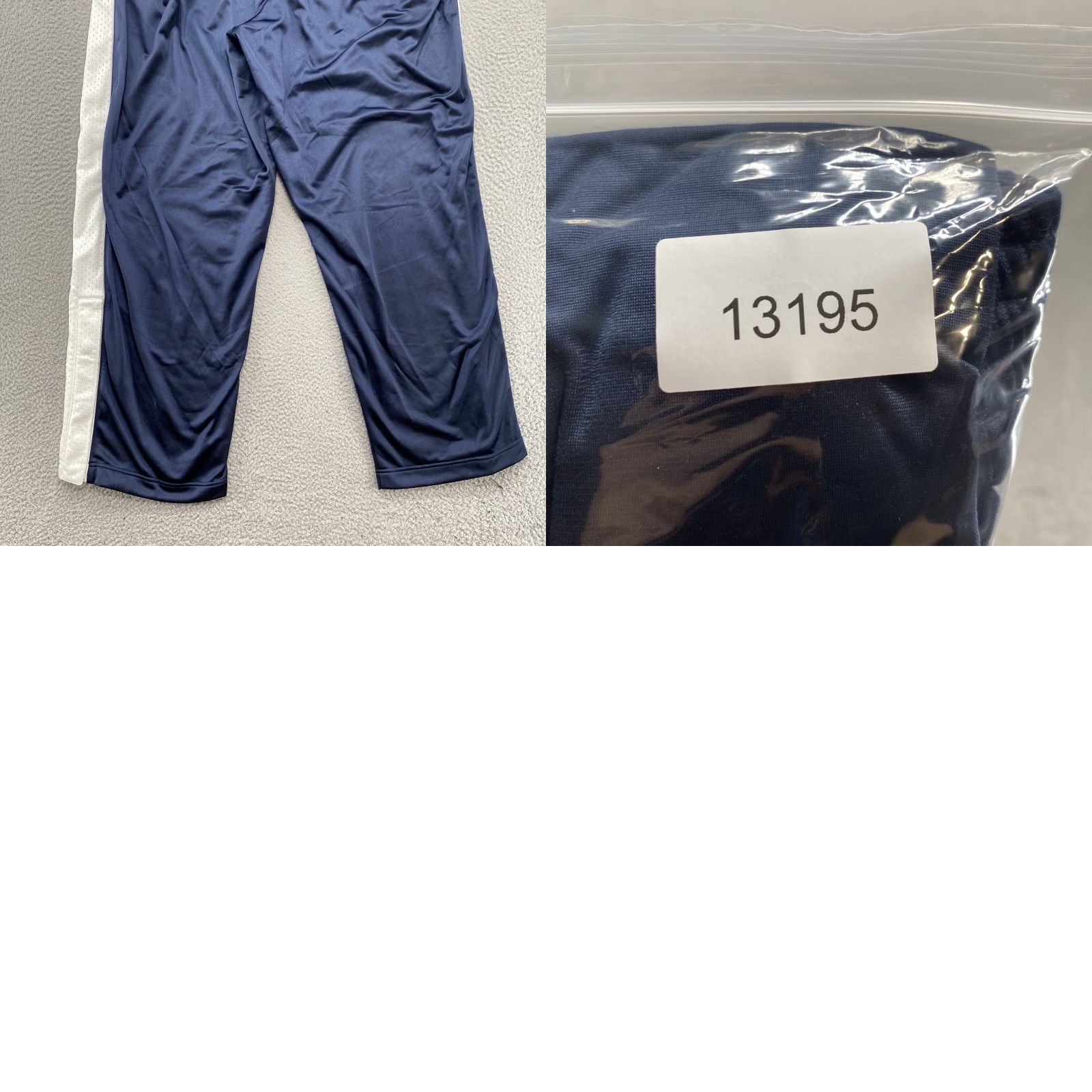 Nike VINTAGE Nike Track Pants Elastic Waist 2XL Men’s Blue Silver Tag 2005 Activewear Mens Size US 39 - 9 Thumbnail