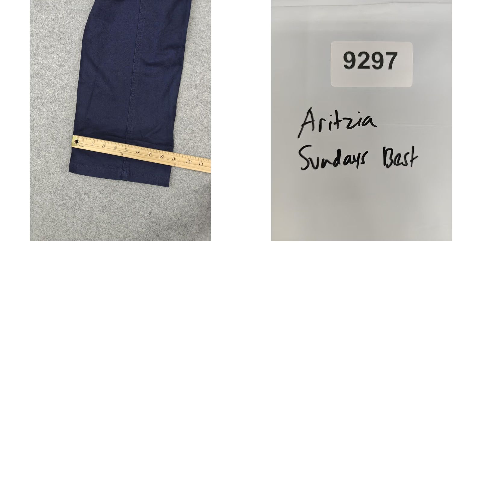 Aritzia Aritzia Sunday Best Pants Womens 00 Blue Cargo Twill Adjustable Waist Pockets Shirt? Size 24" / US 00 / IT 34 - 9 Thumbnail