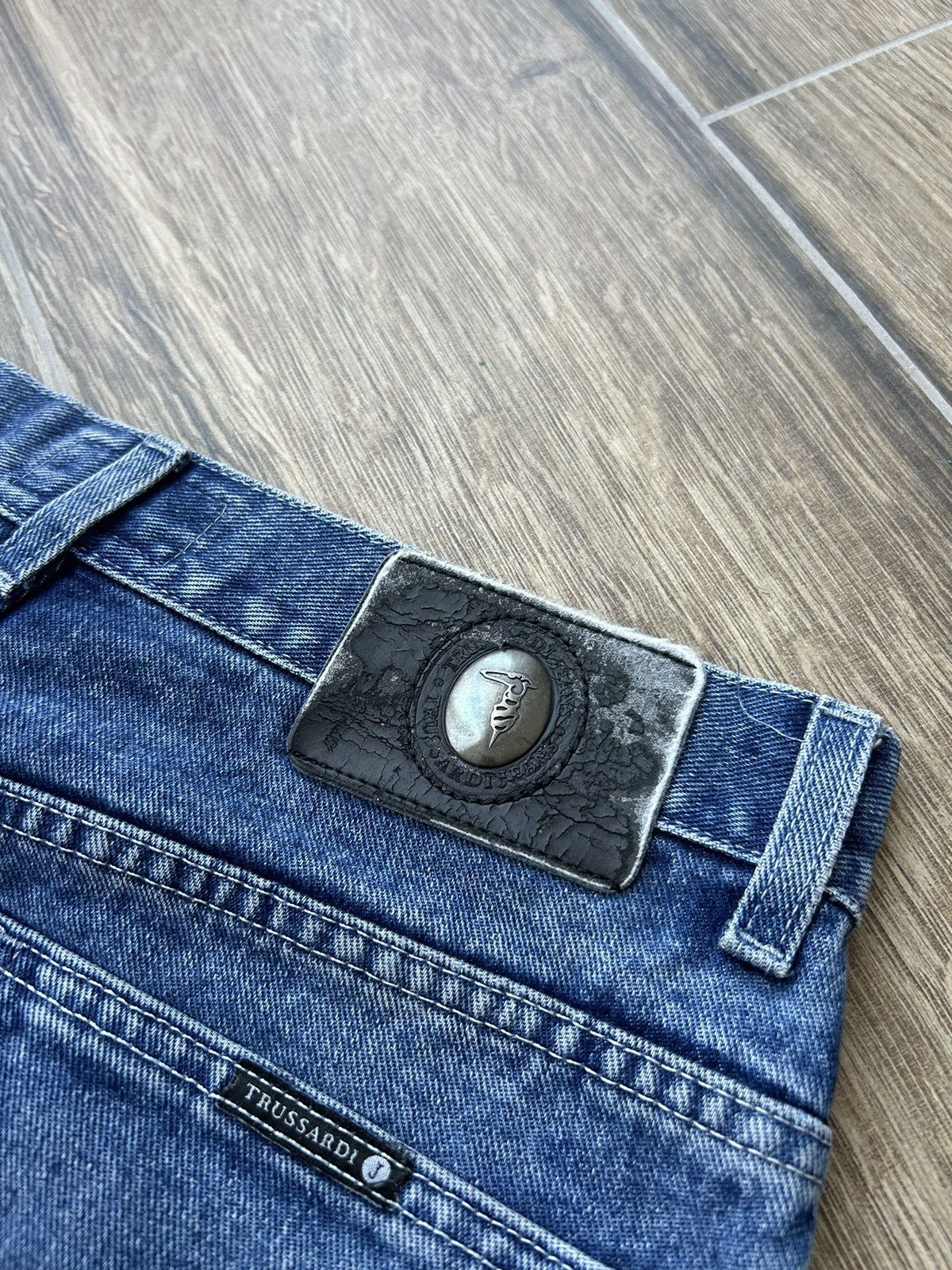 Trussardi × Vintage Vintage Trussardi baggy jeans mens y2k made in italy Size US 32 / EU 48 - 5 Thumbnail