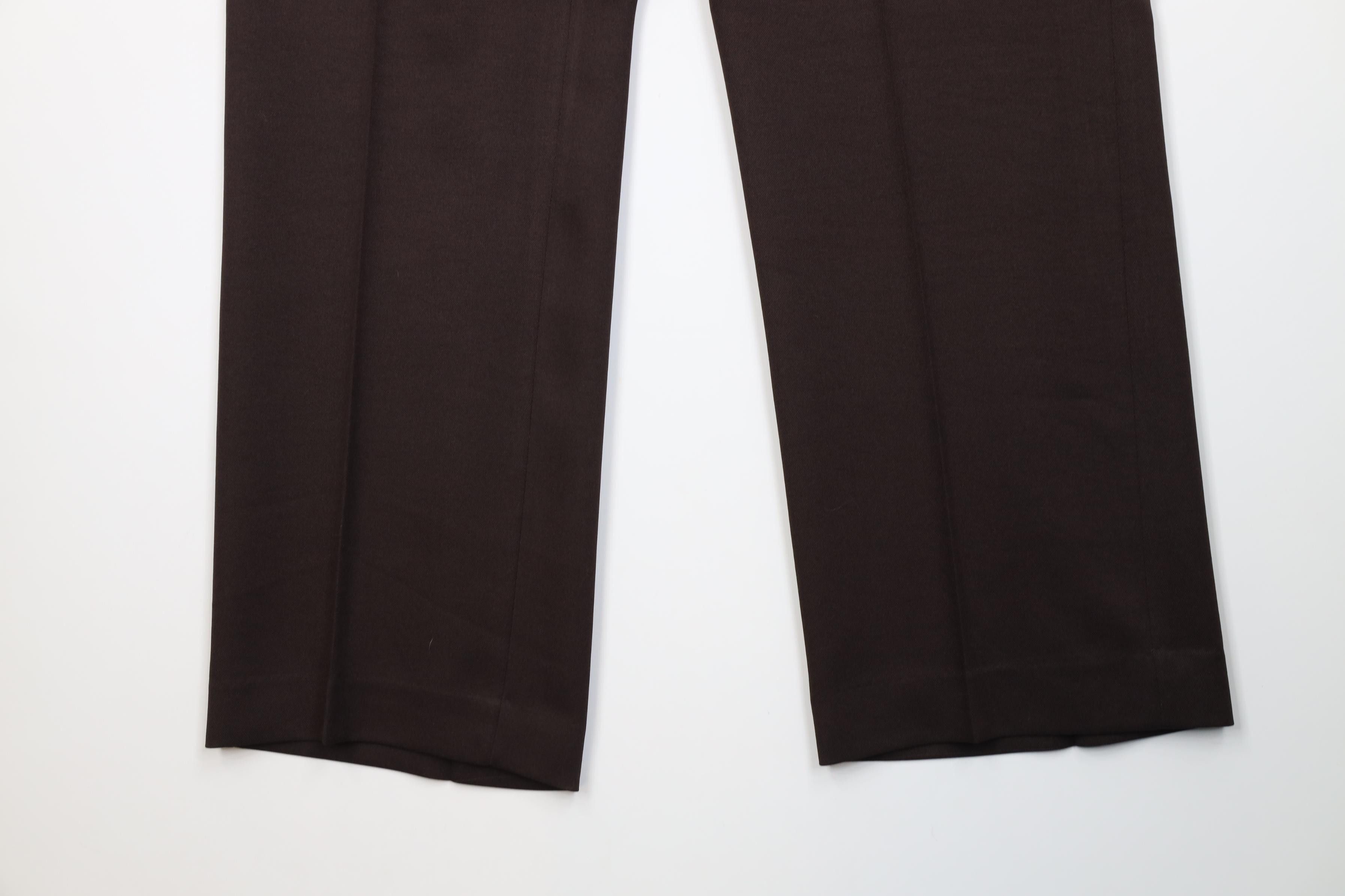 Vintage Deadstock Vintage 70s Streetwear Wide Leg Chino Pants Brown Size US 40 / EU 56 - 4 Thumbnail