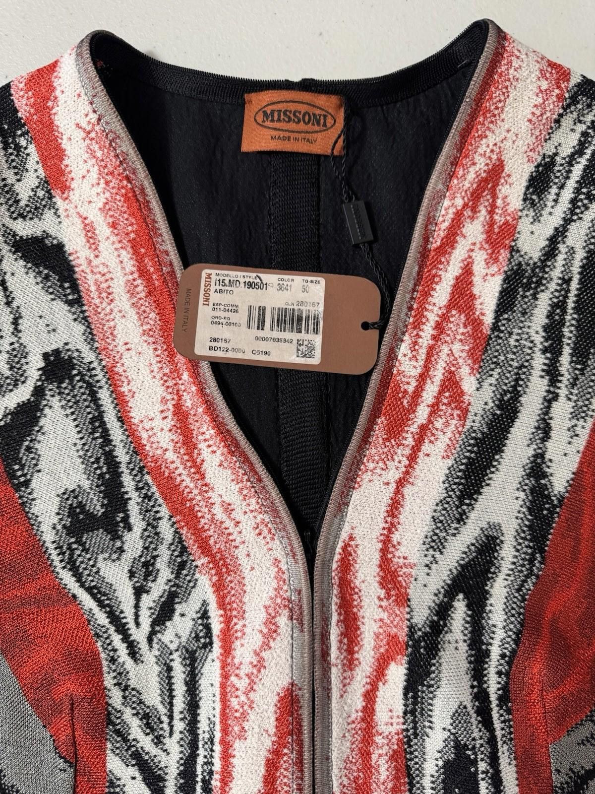 Missoni Missoni Wool Knit Sweater Dress Black Red Size US XL 14 IT50 Size XL / US 12-14 / IT 48-50 - 5 Thumbnail