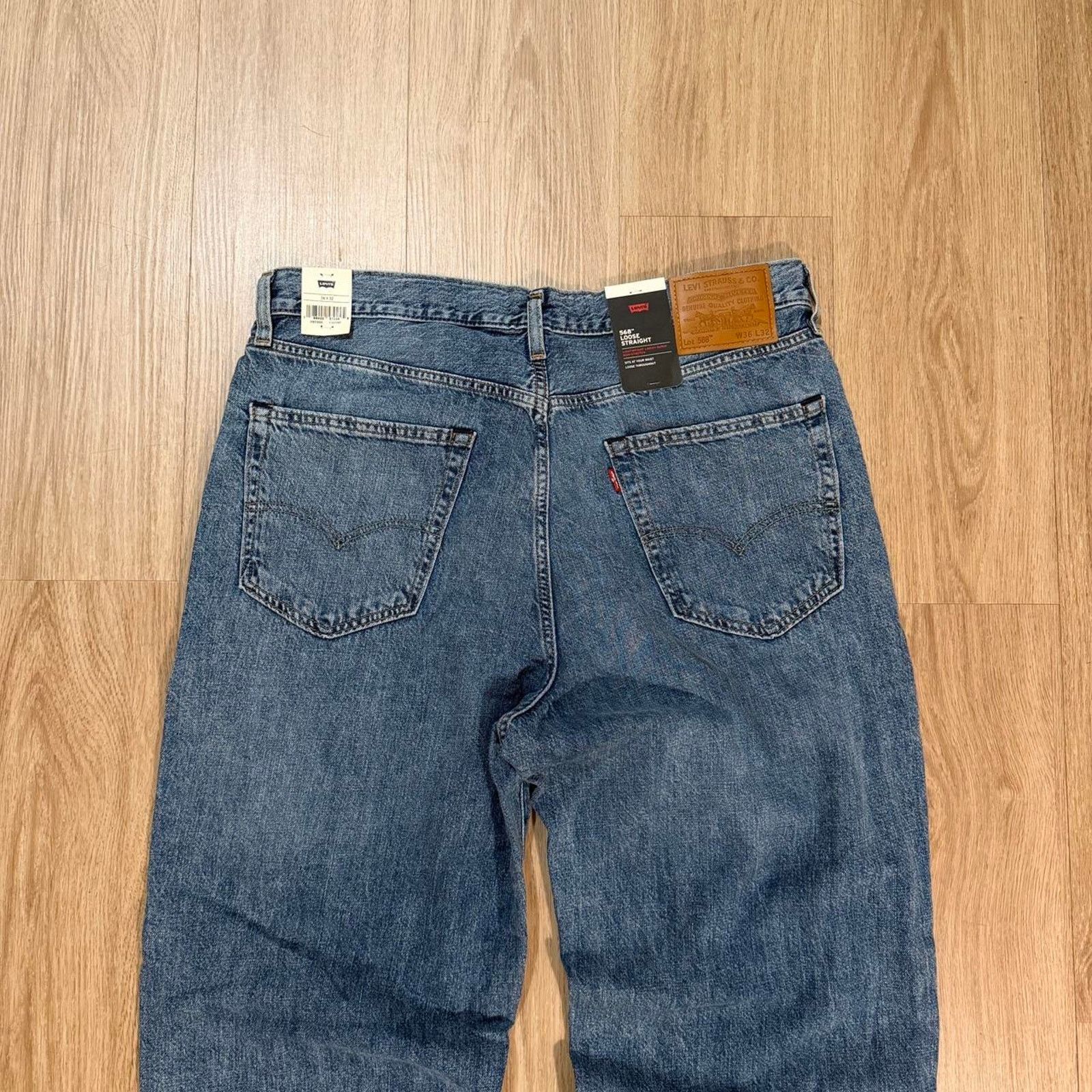 Levi's Levis 568 loose straight denim Size US 36 / EU 52 - 2 Thumbnail