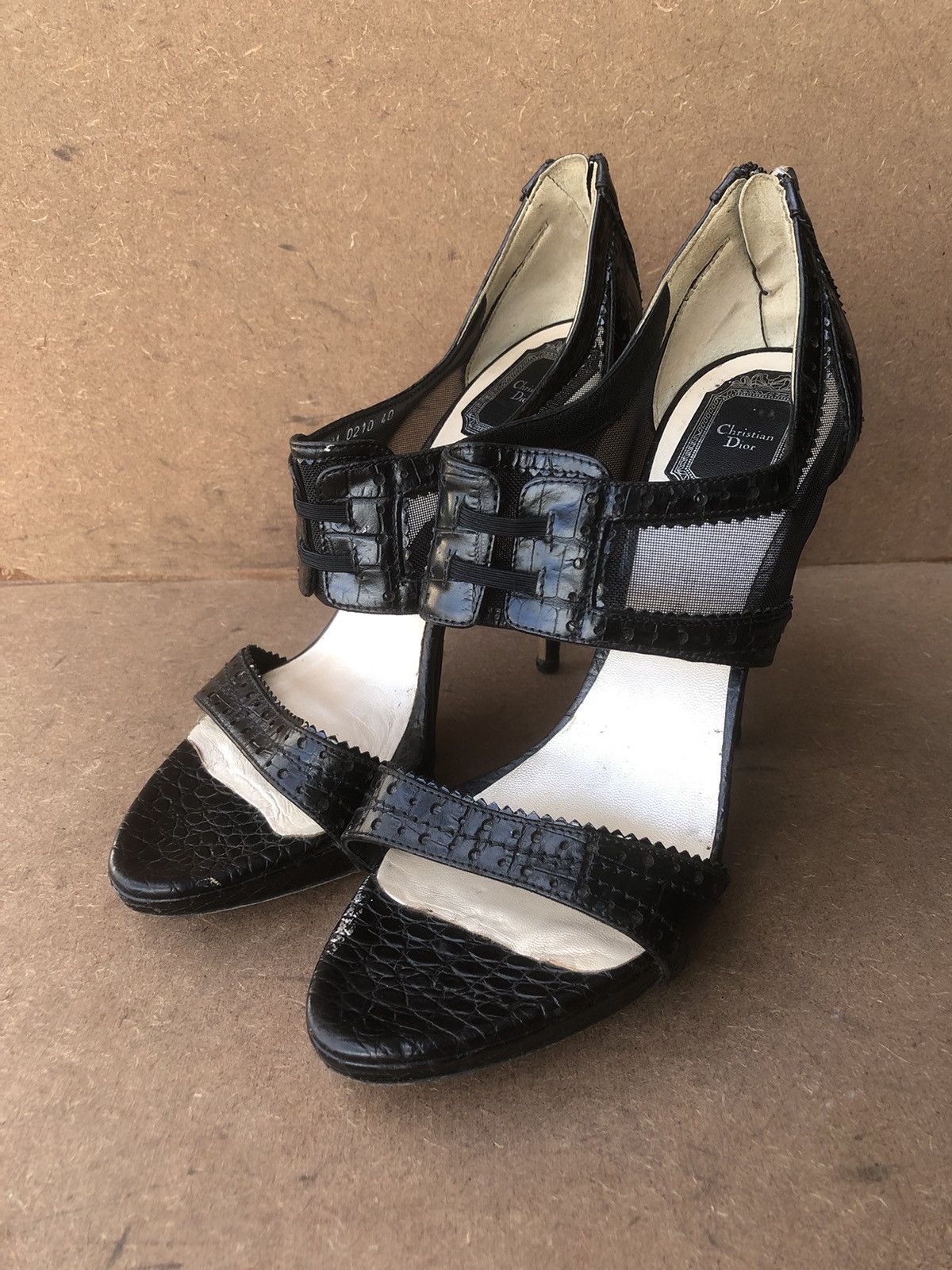 Christian Dior Black Calfskin Leather Women’s Heels Size 40