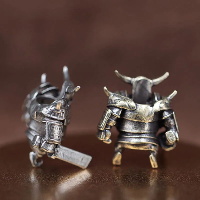 Handmade 3Pcs Horn Warrior Knife Beads Paracord Bead Zipper Umbrella Size ONE SIZE - 4 Thumbnail