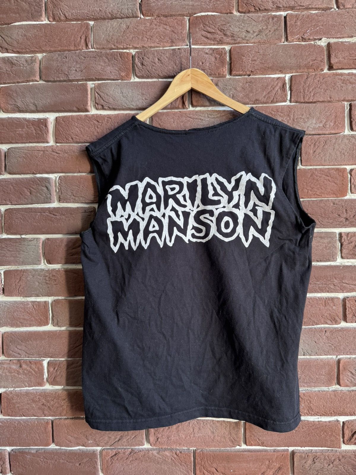 Marilyn Manson Vintage 2004 MARILYN MANSON Against All Gods Band Tshirt Size US M / EU 48-50 / 2 - 2 Thumbnail
