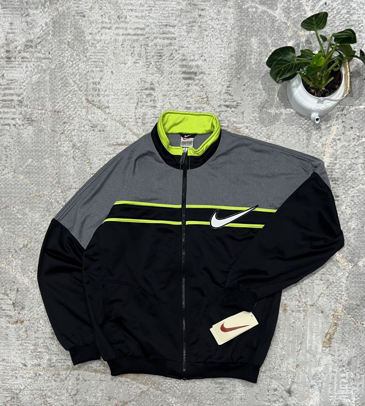 Nike × Vintage NIKE VINTAGE 90S ZIP SWEATSHIRT BOXY FIT Y2K CREWNECK Size US M / EU 48-50 / 2 - 1 Thumbnail