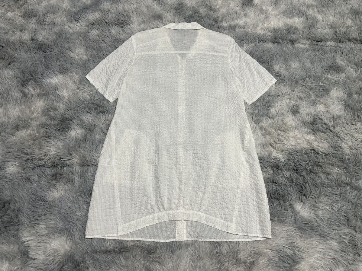 Japanese Brand 🔥Vintage Kansai Bis Seersucker Shirt Dress White Size US L / EU 52-54 / 3 - 9 Thumbnail