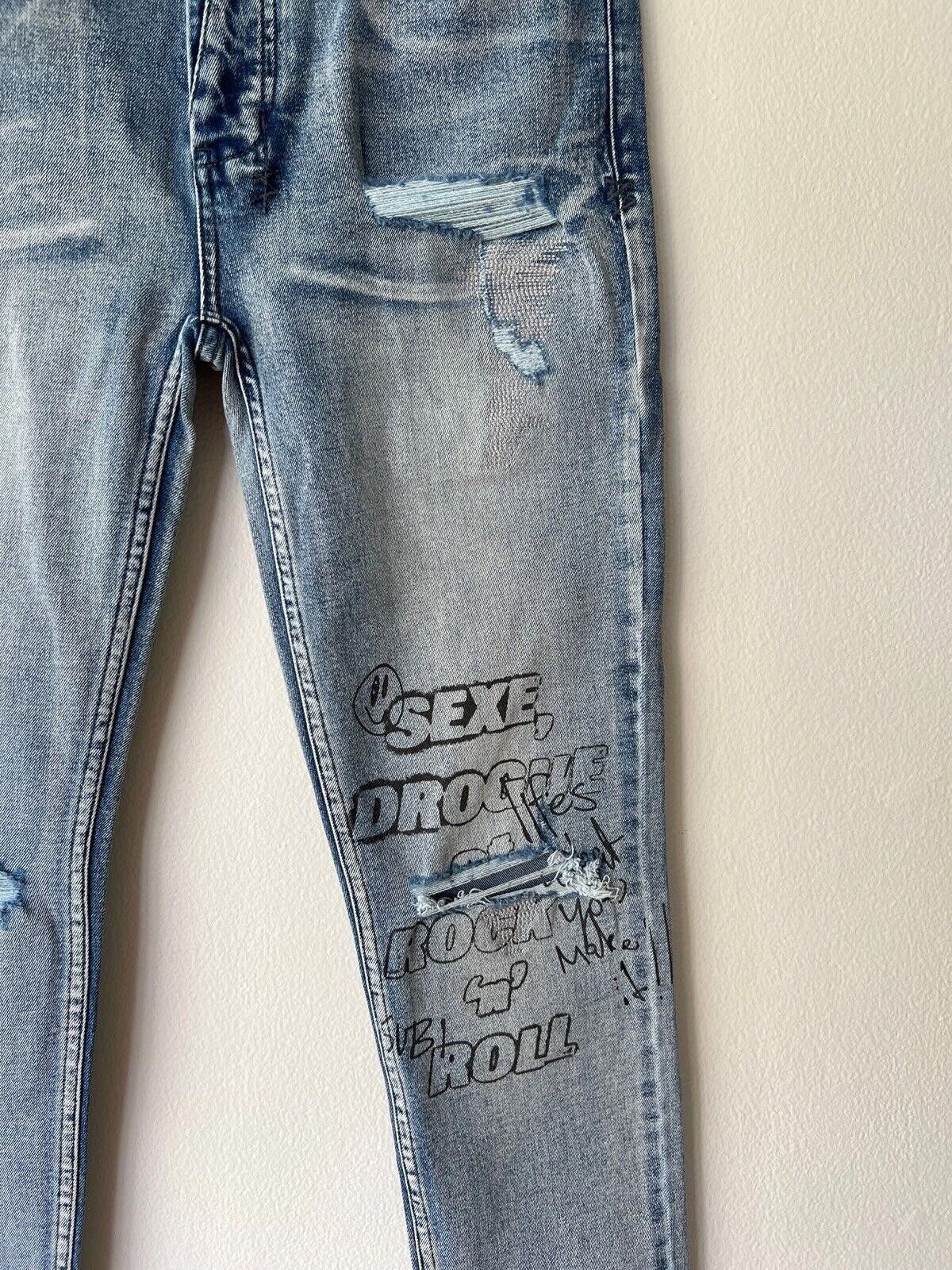 Ksubi new Ksubi mens denim jean 32 Van Winkle blue sexe drogue Size US 32 / EU 48 - 4 Thumbnail
